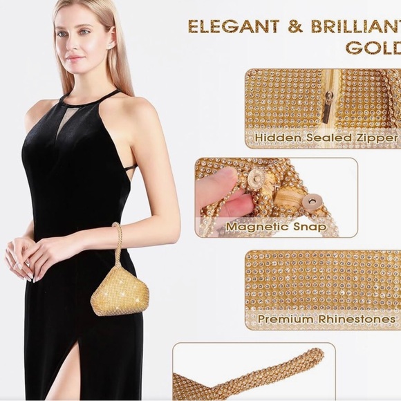 JIAN YA NA Fashion Women Bridesmaid Lady Girl Bride Evening Clutch - Picture 4 of 7